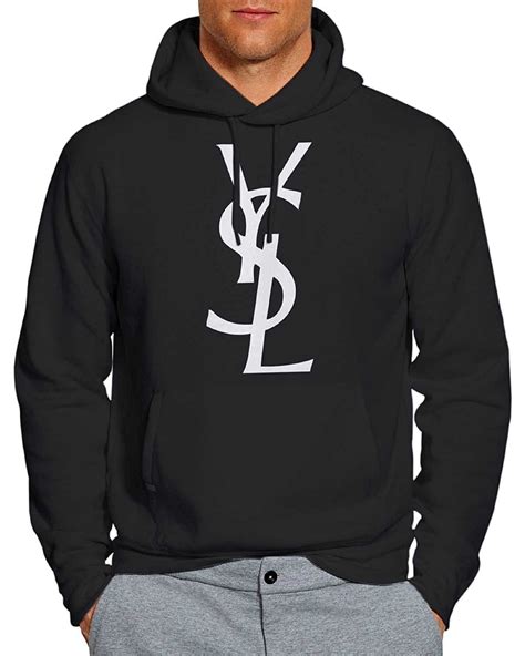 black hoodie ysl|saint laurent men hoodie etsy.